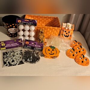 Halloween Decor Crafts Basket Bundle
